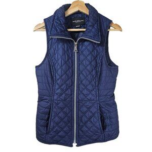 Marc New York Quilted Navy Blue Puffer Vest Sz XS Full Zip‎ Outerwear Gorpcore